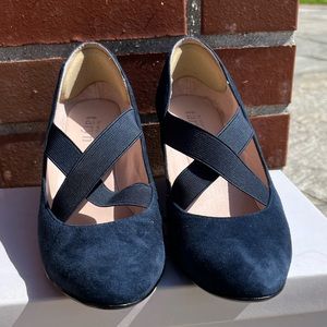 Taryn Rose Suede Wedges